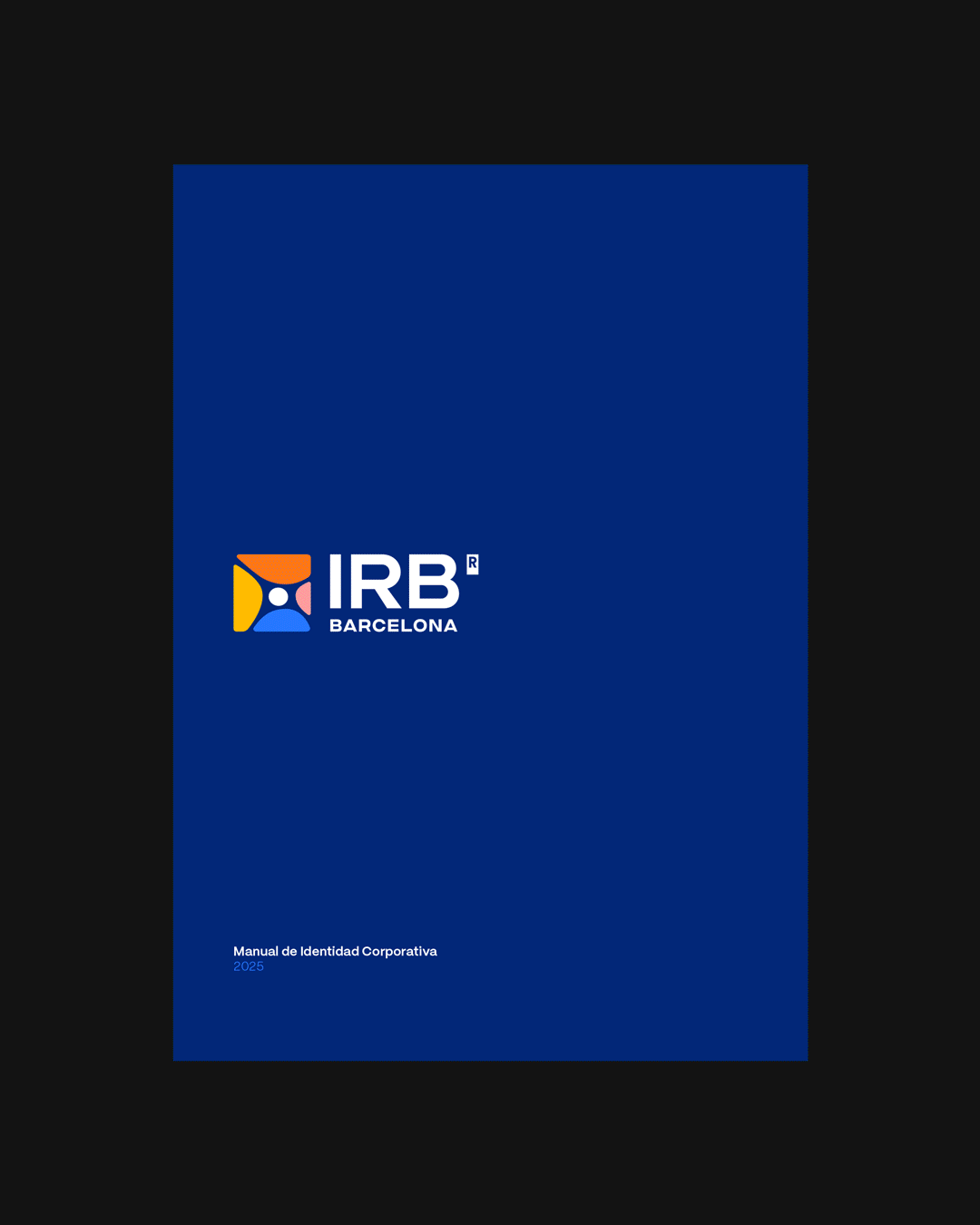 Animation showing inside pages of the IRB brand guidelines designed by Brandom